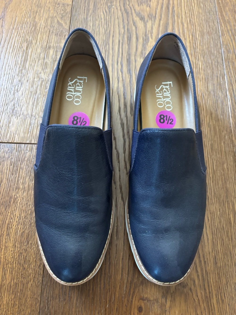 Women’s blue Franco sarto Slip-On loafer Casual Shoes in Blue with White Sole - Picture 2 of 2